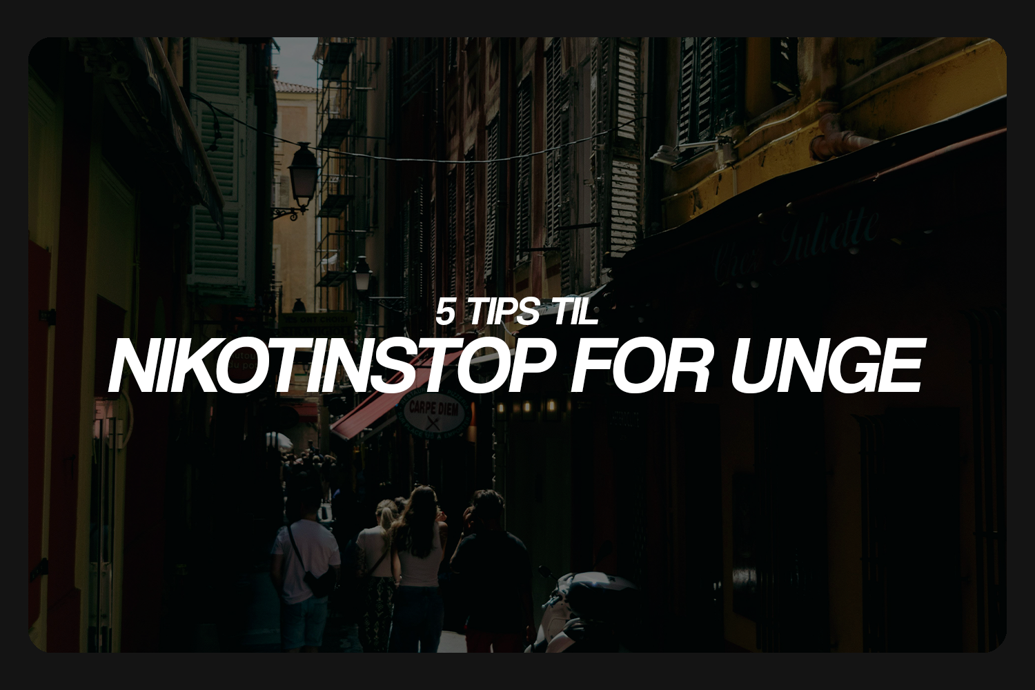 5 tips til nikotinstop for unge