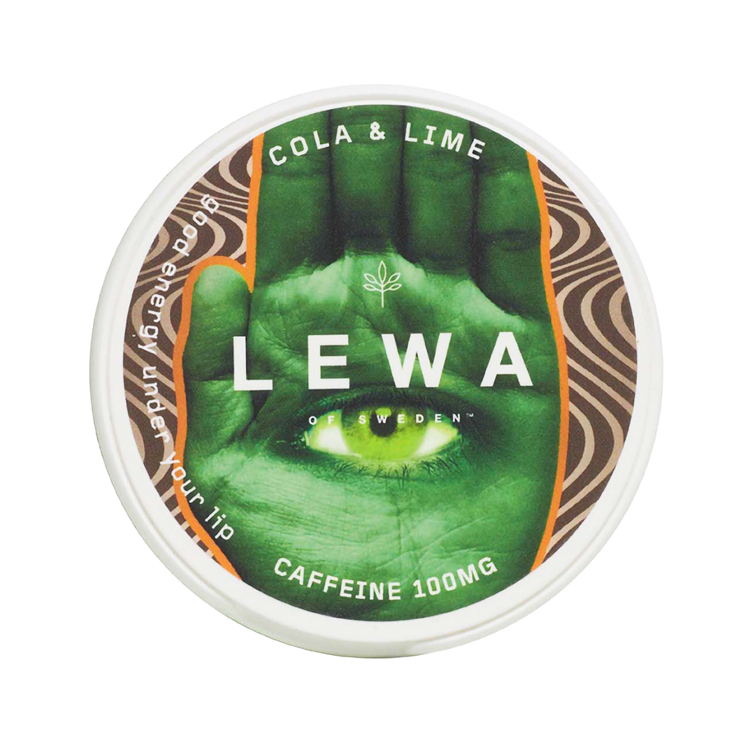 LEWA Cola & Lime nikotinfrie poser med koffein, som hjælper til snusstop