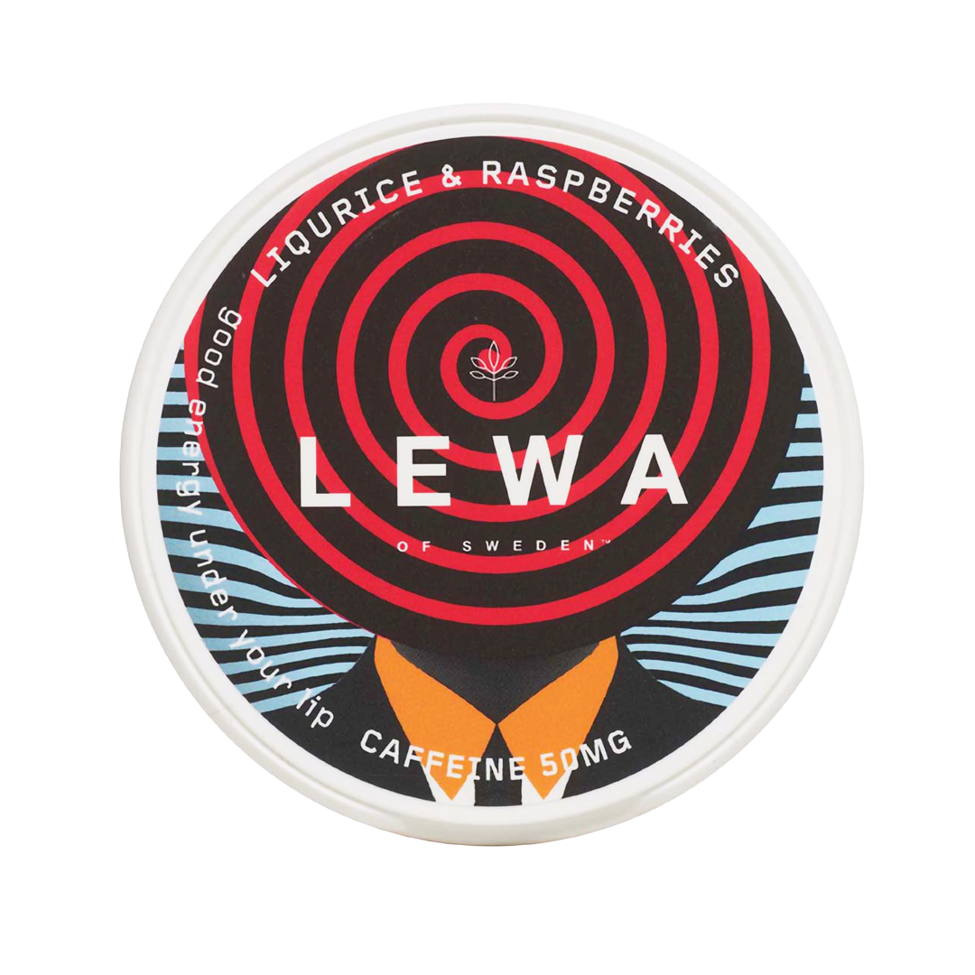 LEWA Liqourice & Raspberries Energy Pouches, nikotinfrie poser som hjælper til snusstop
