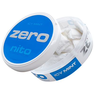 Zeronito Icy Mint, nikotinfrie poser med smag af mint, hvide poser